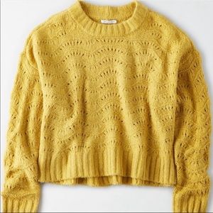 AE Pointelle Crewneck Sweater